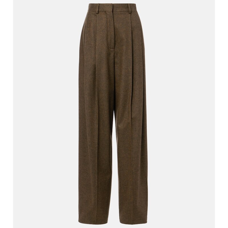 Loro Piana Kurt wool and cashmere wide-leg pants