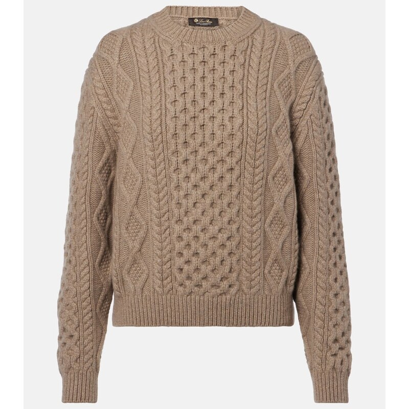 Loro Piana Eyre Aran cashmere sweater