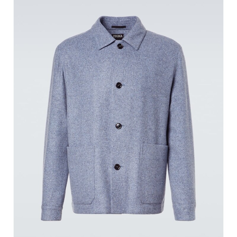 Zegna Cashmere and silk overshirt