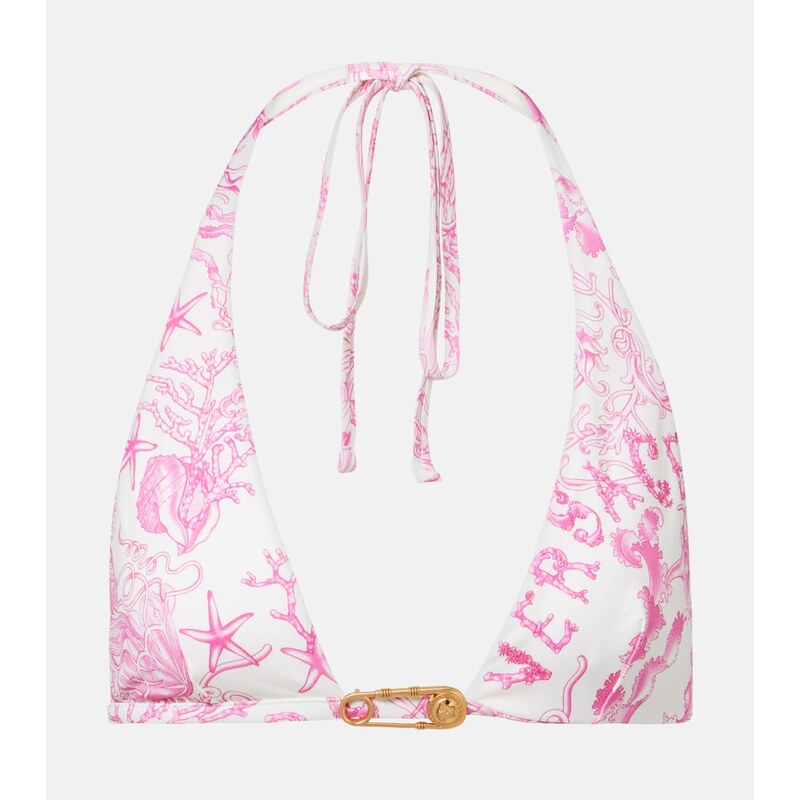 Versace Underwater Barocco bikini top