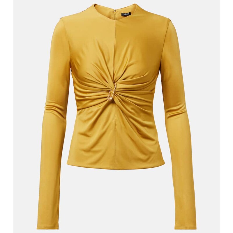 Versace Safety Pin jersey top