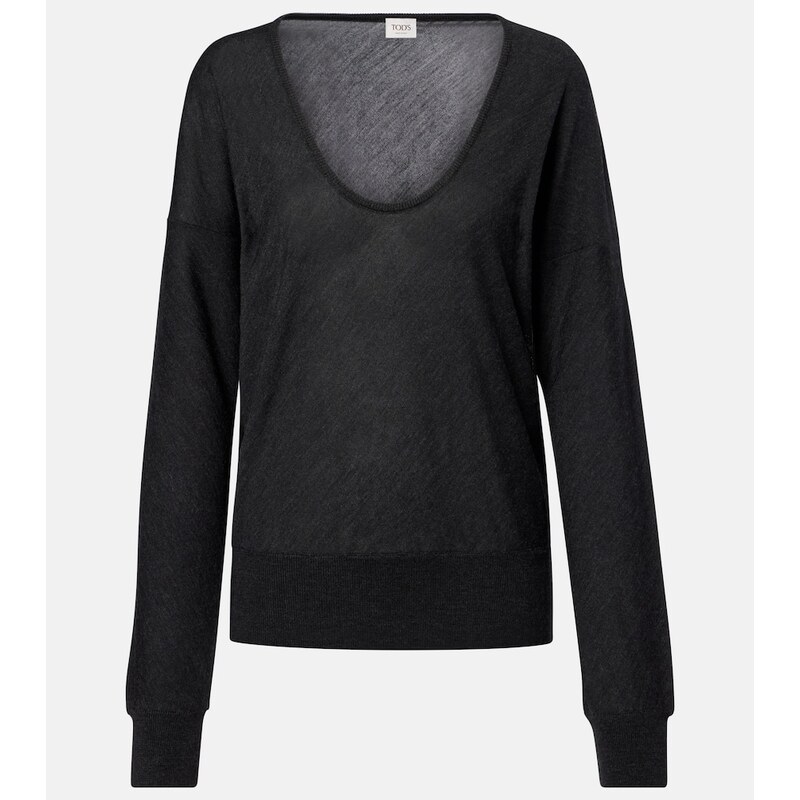 Tods Ribbed-knit wool and silk sweater