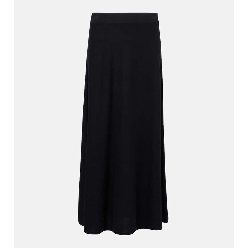 Lisa Yang Torie high-rise cashmere maxi skirt