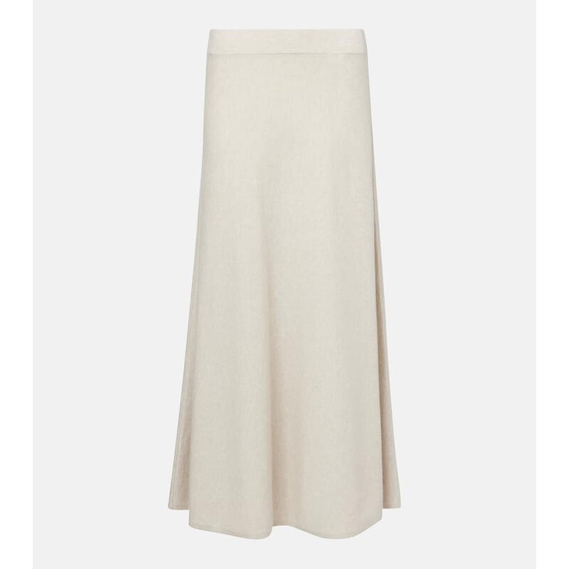 Lisa Yang Torie high-rise cashmere maxi skirt