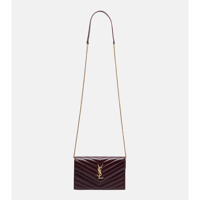 Saint Laurent Cassandre Envelope leather wallet on chain
