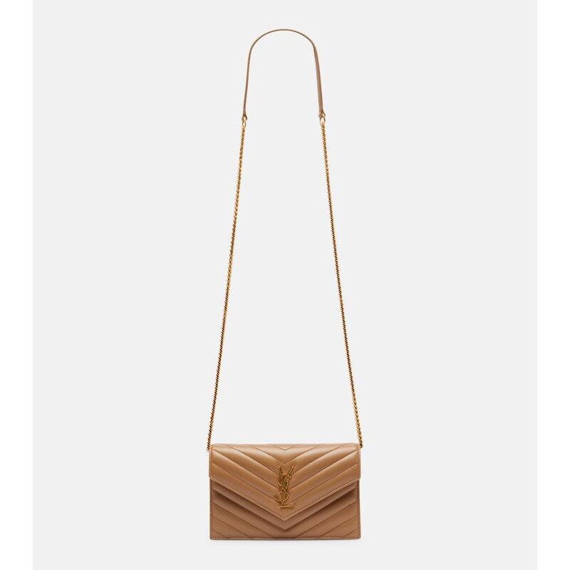 Saint Laurent Cassandre Envelope matelassÃ leather wallet on