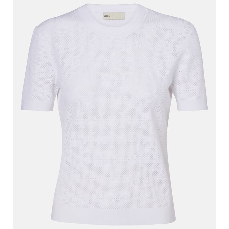Tory Burch T Monogram jacquard sweater