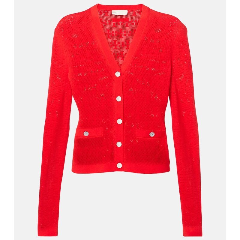 Tory Burch T Monogram jacquard cardigan