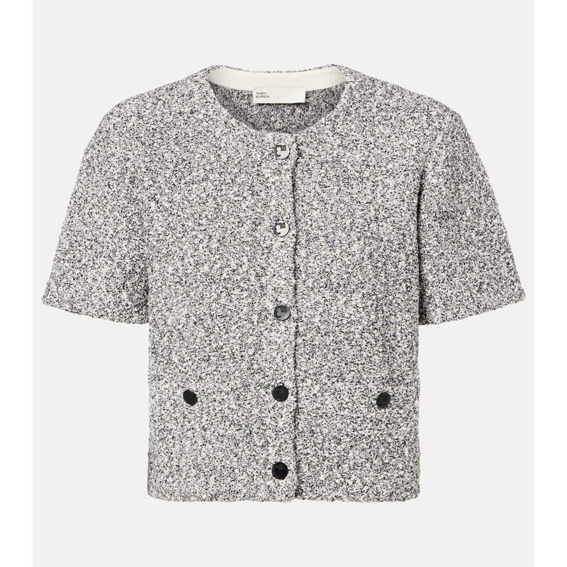 Tory Burch Cropped tweed top