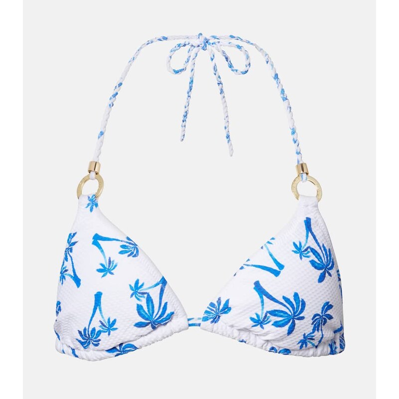 Heidi Klein Palm Beach printed bikini top
