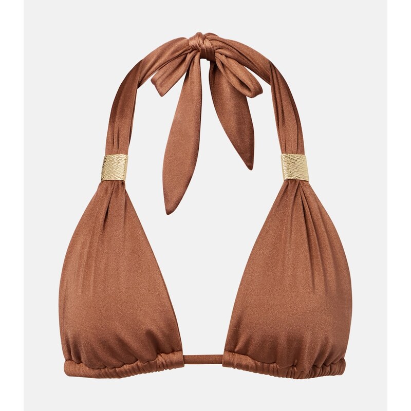 Heidi Klein Grasse halterneck bikini top