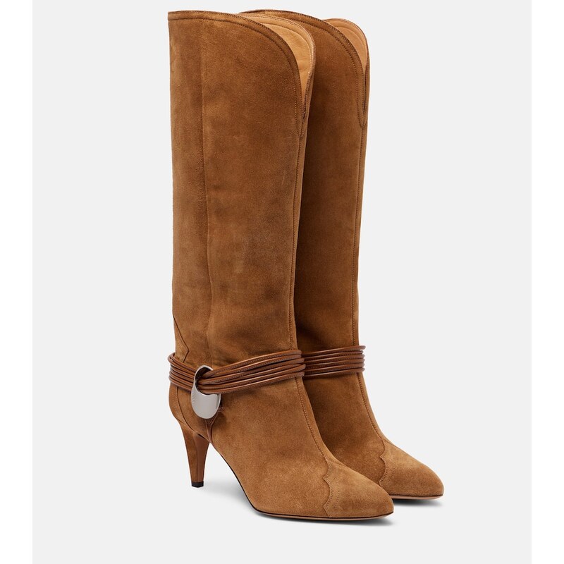 Isabel Marant Lestany suede knee-high boots