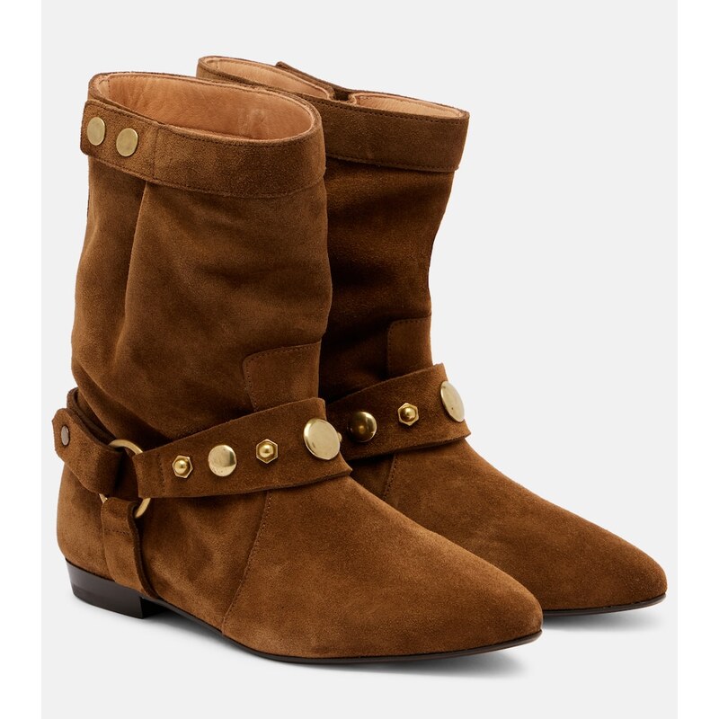 Isabel Marant Stania studded suede ankle boots