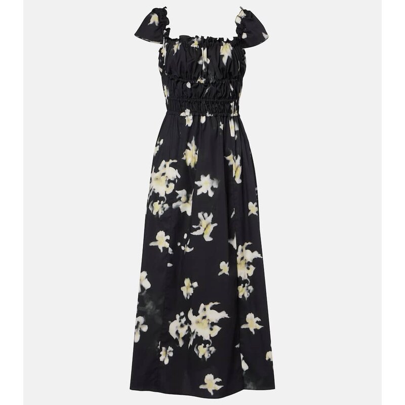 Altuzarra Floral cotton-blend midi dress