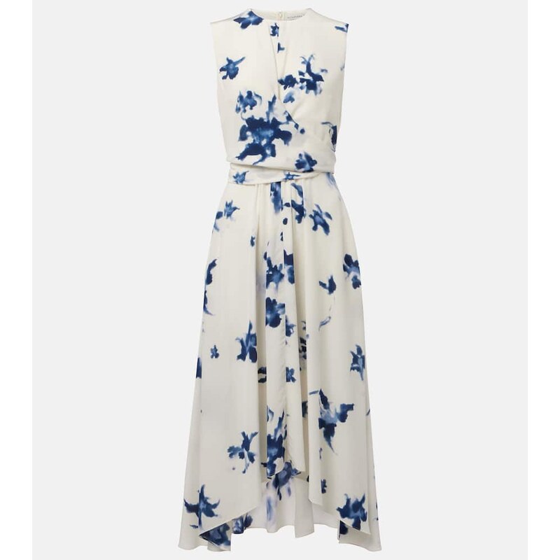 Altuzarra Penny floral silk wrap dress