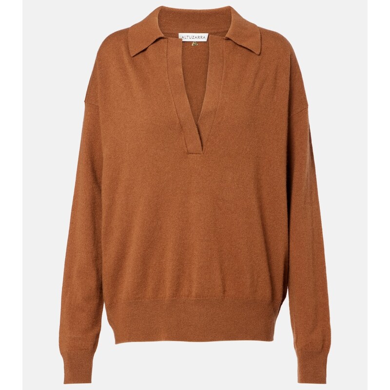 Altuzarra Zaq cashmere polo sweater