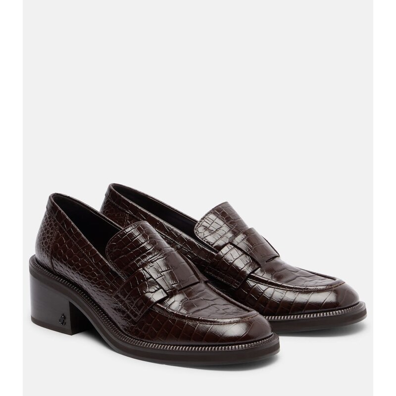 Jimmy Choo Tylor 60 croc-effect leather loafers