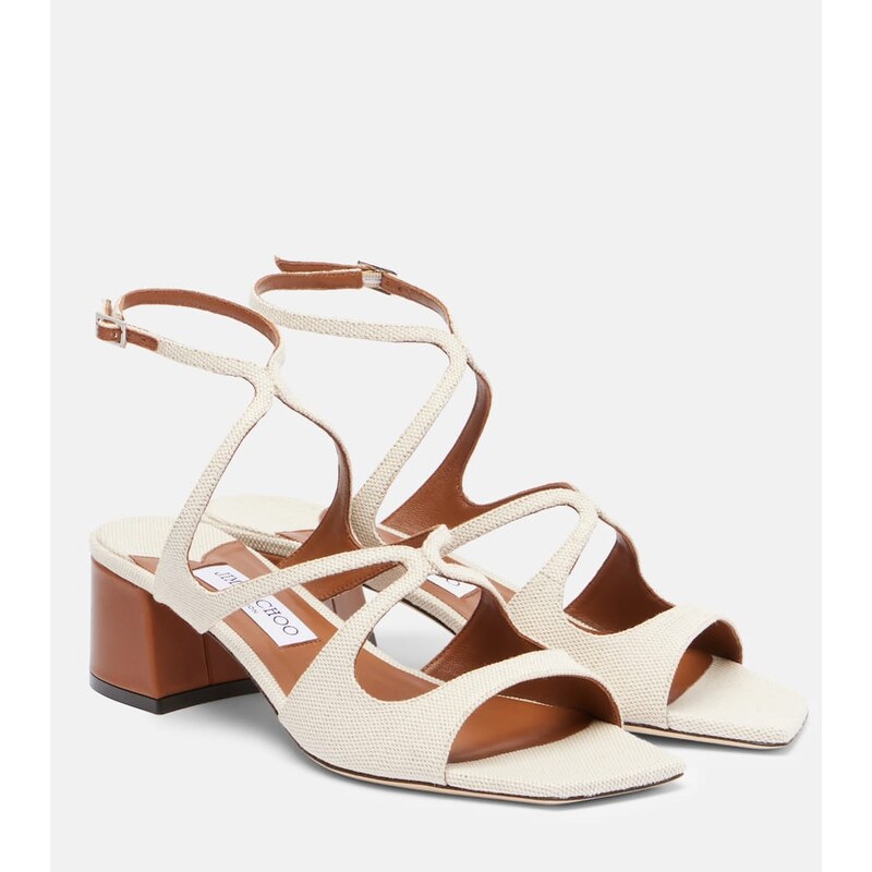 Jimmy Choo Azilia 45 canvas sandals