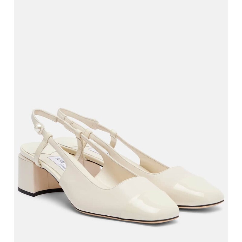 Jimmy Choo Elisa 45 leather slingback pumps
