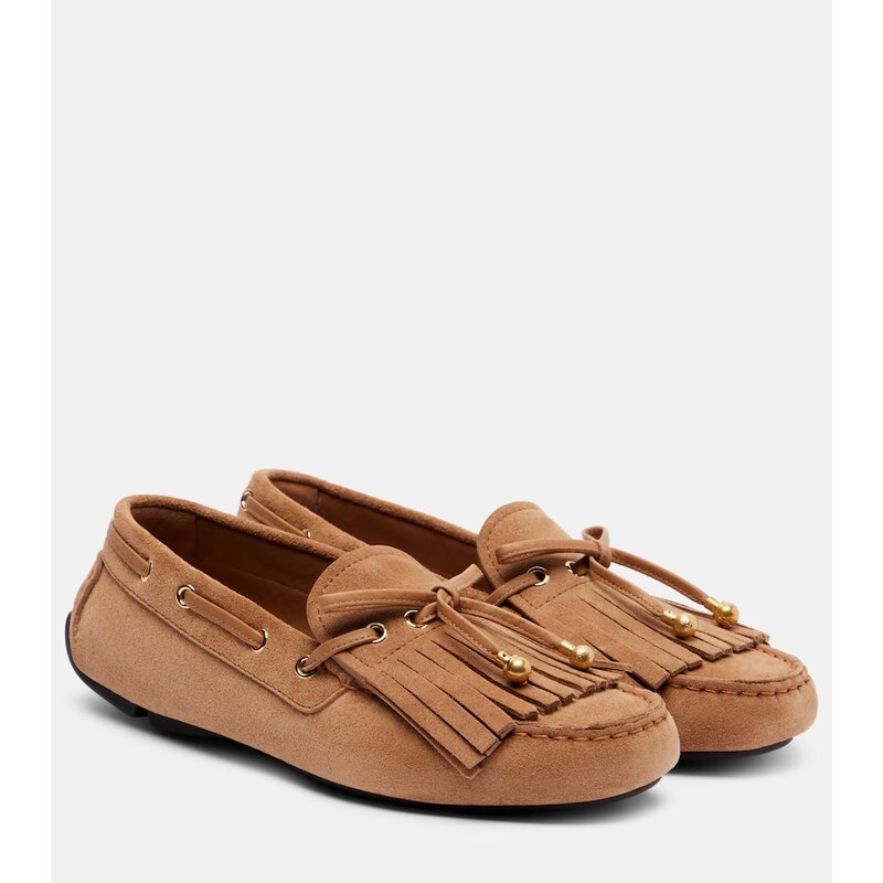 Jimmy Choo Manon F fringed suede boat shoes