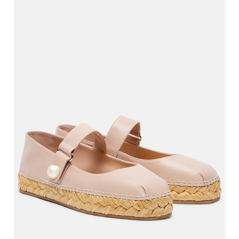 Jimmy Choo Fayence leather espadrilles