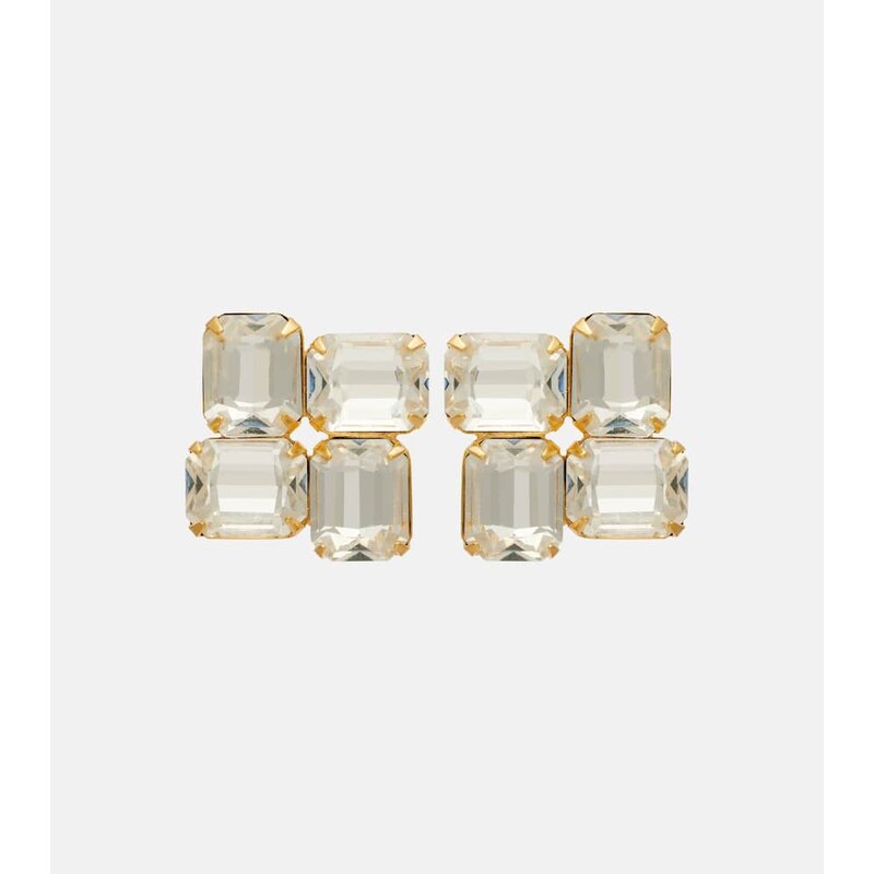Jennifer Behr Piccolo embellished gold-plated earrings