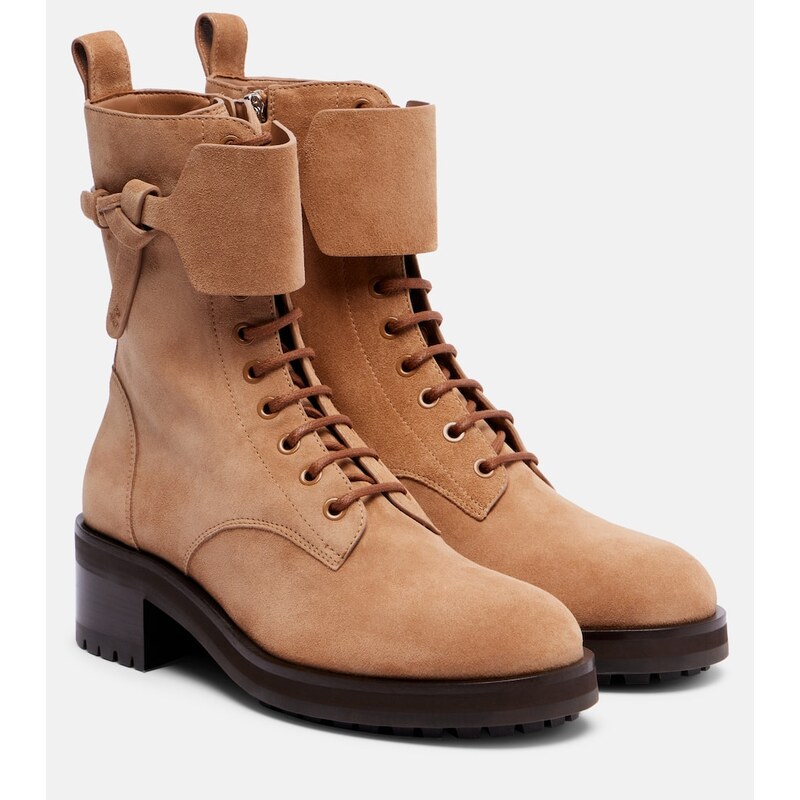 Jimmy Choo Rosabel suede combat boots