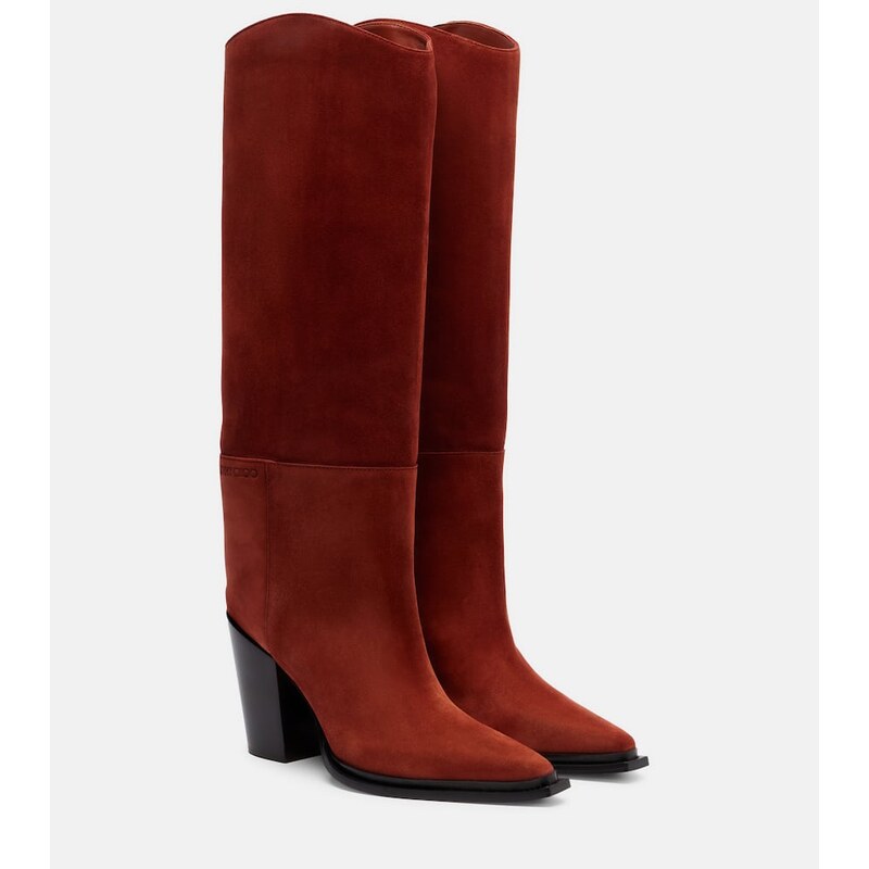 Jimmy Choo Cece 80 suede knee-high boots
