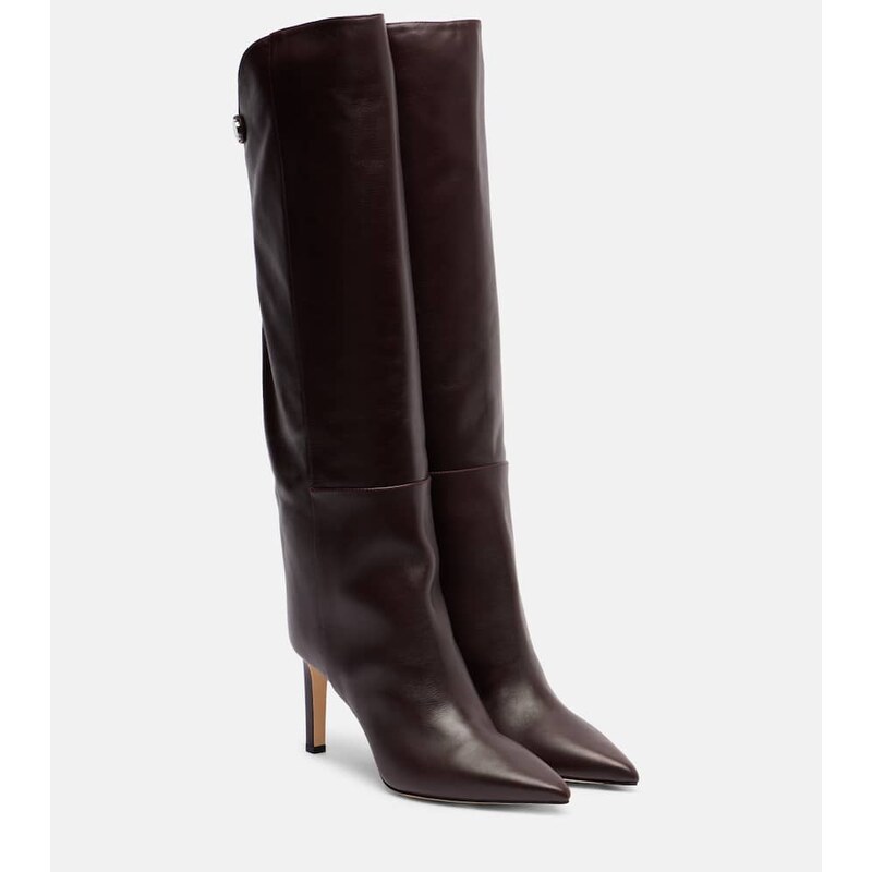 Jimmy Choo Alizze 85 leather knee-high boots