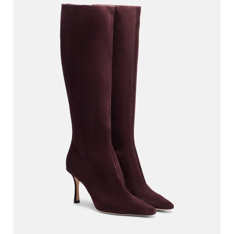 Jimmy Choo Agathe 85 suede knee-high boots