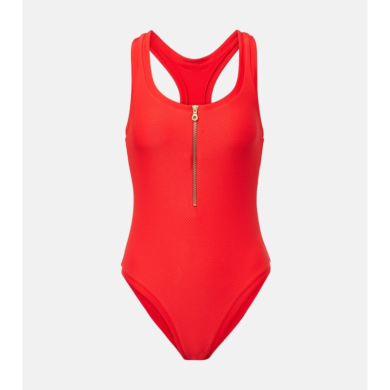 Heidi Klein Zip-up racerback swimsuit