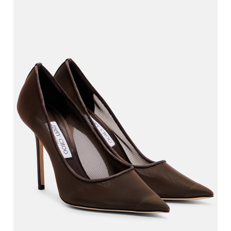 Jimmy Choo Love 100 mesh pumps