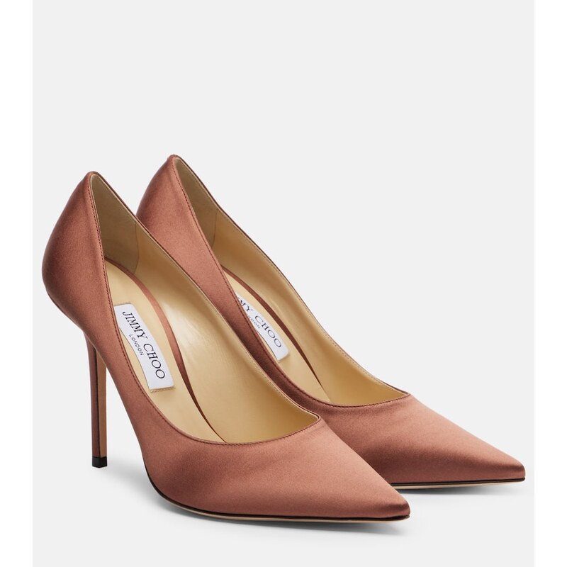Jimmy Choo Love 100 satin pumps