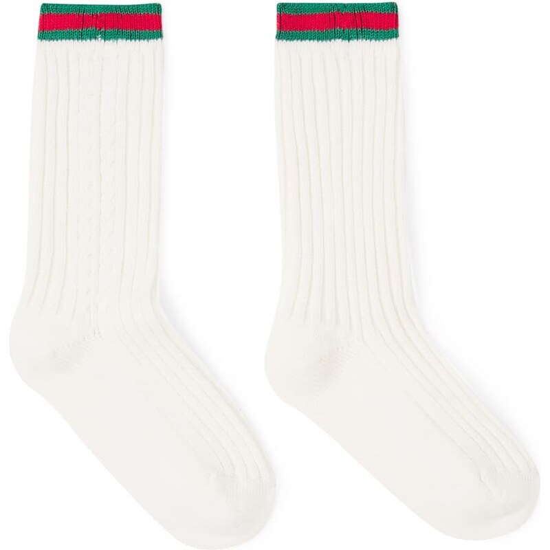 Gucci Kids Web Stripe cotton-blend socks