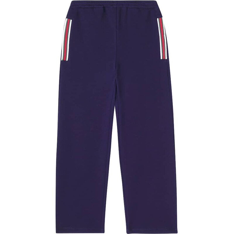 Gucci Kids Web Stripe cotton sweatpants