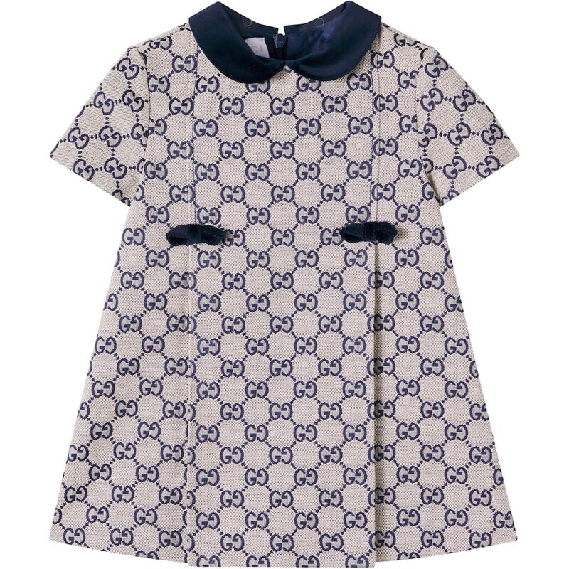 Gucci Kids Baby GG Canvas cotton-blend dress