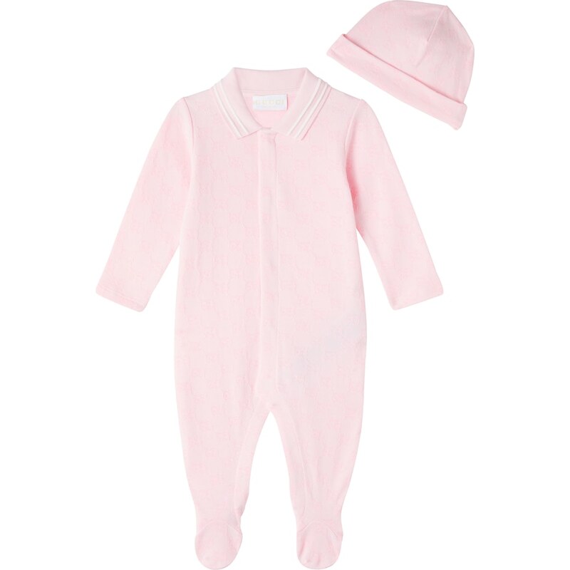 Gucci Kids Baby GG cotton onesie and hat set