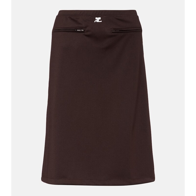 Courrèges Interlock Tracksuit midi skirt