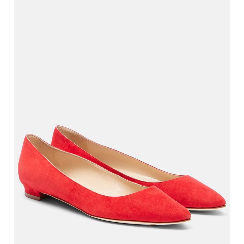 Manolo Blahnik BB suede ballet flats