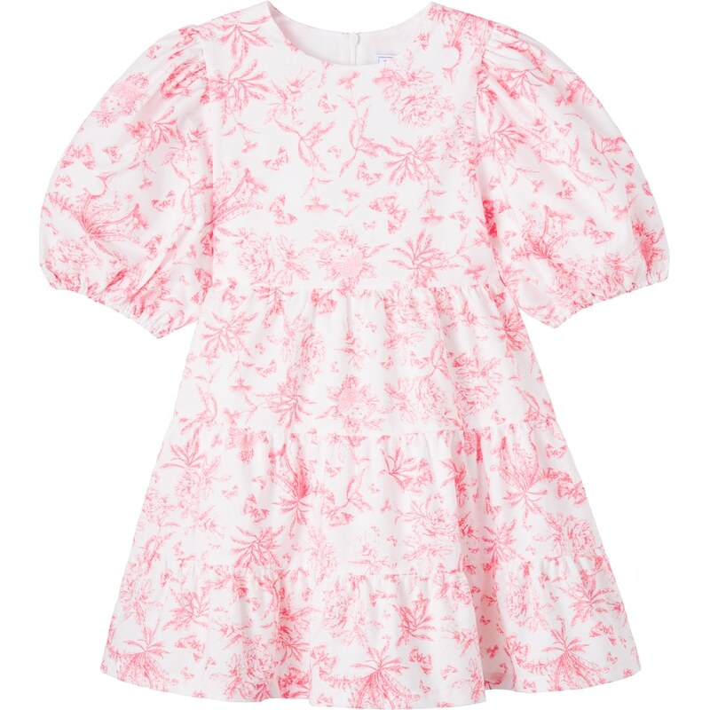 Tartine et Chocolat Printed puff-sleeve cotton dress