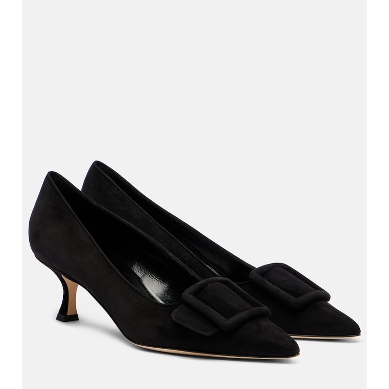 Manolo Blahnik Maysalepump 50 suede pumps