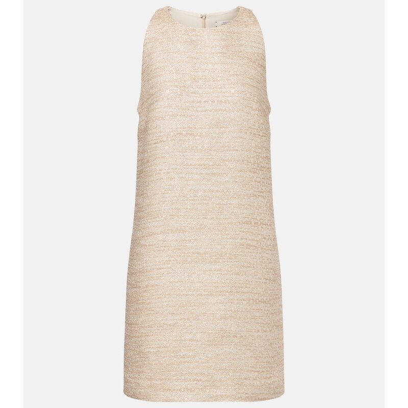 Dorothee Schumacher Shiny Coolness lamÃ tweed shift dress