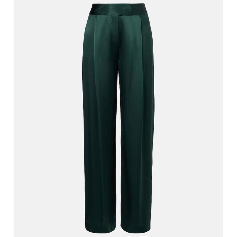 The Sei Silk satin wide-leg pants