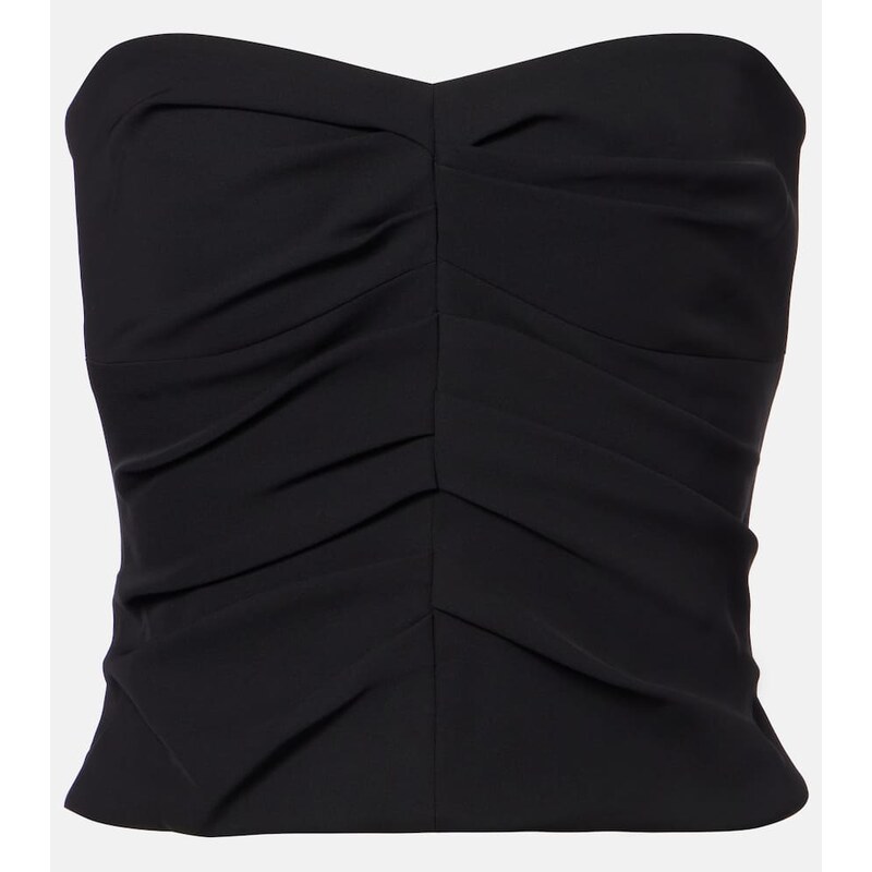 The Sei Ruched crÃªpe tube top