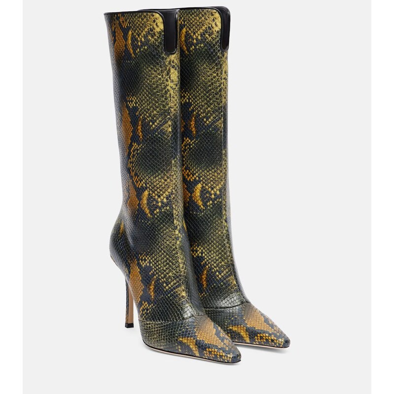 Jimmy Choo Archive Boot 100 leather knee-high boots