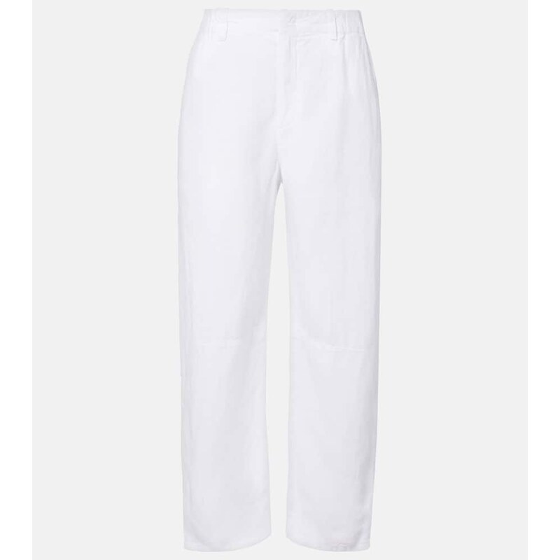 Velvet Taylor linen straight pants