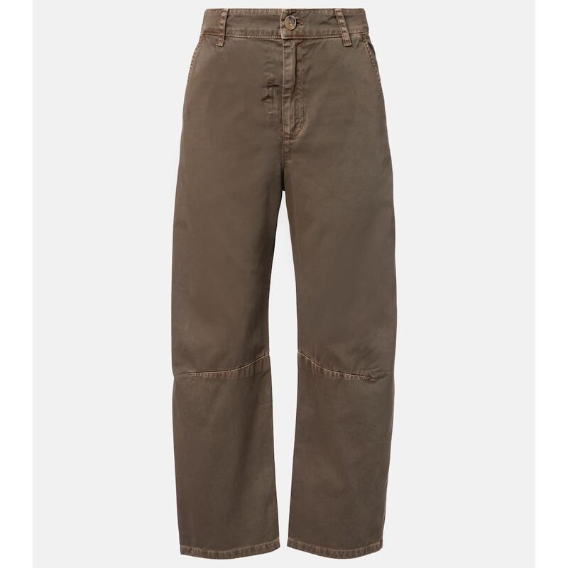 Velvet Alexis cotton twill barrel-leg pants