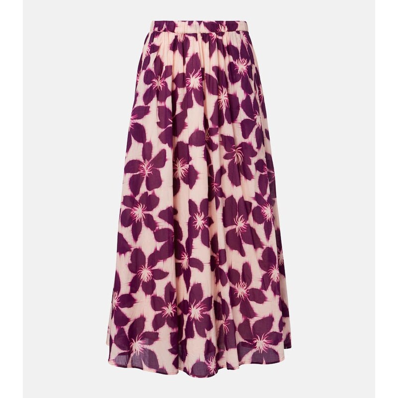 Velvet Jess floral cotton voile maxi skirt