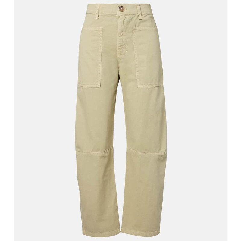 Velvet Brylie cotton twill barrel-leg pants