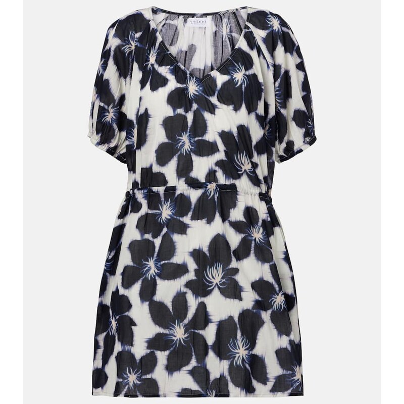 Velvet Hazel floral cotton voile minidress